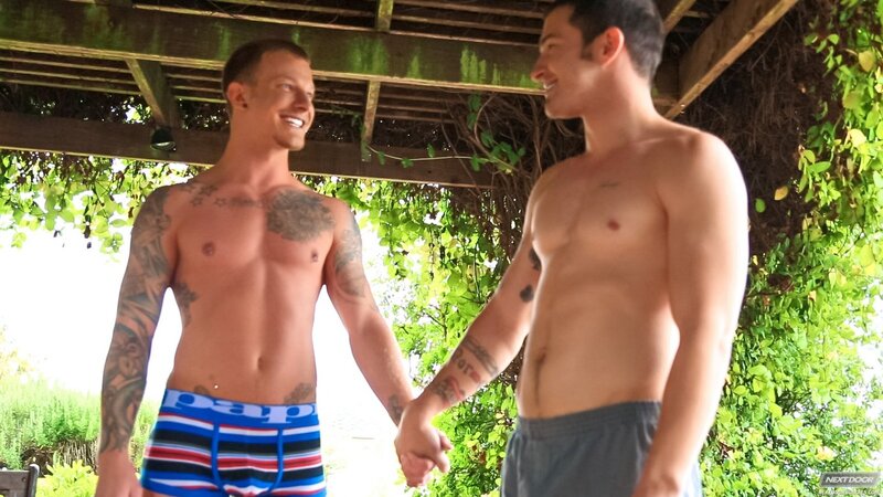 Jaxon Colt and Brandon Bronco fucks Cole Christiansen