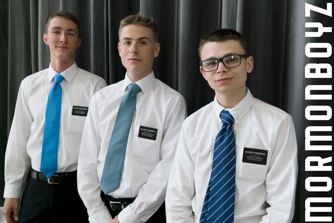 Elder Garrett, Elder Sorenson and Elder Xanders fucking bareback