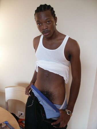 Hung Black Gay Jerking