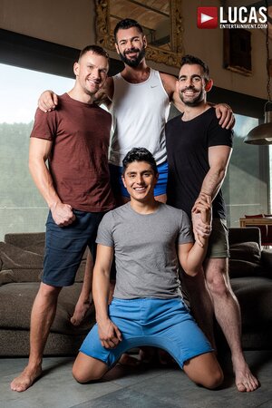 Andrey Vic, Ken Summers, Victor D'Angelo and Max Arion suck and fuck