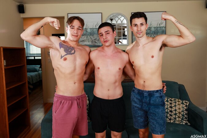 Jayden Marcos, Kane Fox and Asher Day suck and fuck