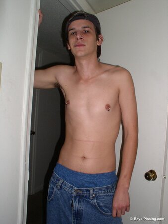 Cute Latino Twink Marke Takes A Piss