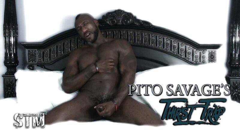 Pito Savage plays with his big dick