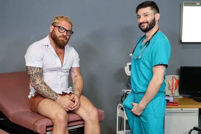 Riley Mitchell gets his sore throat fixed with Scott Demarco hard dick