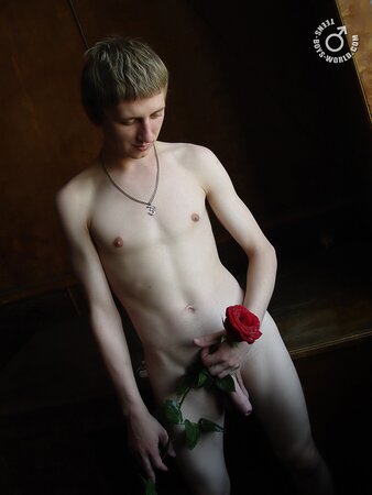 Igor becomes erect after receiving a rose from his crush