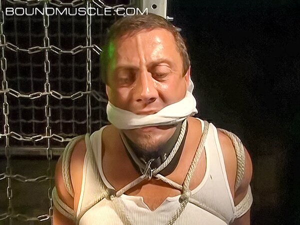 Dominik Mann feels pleasure and pain with nipple clamps