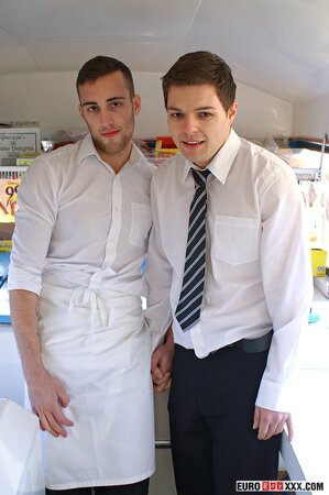 Jason Sutton and Darren Hibbert hide in ice cream van for deep anal