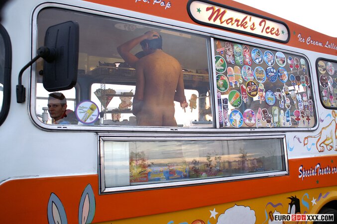 Jason Sutton and Darren Hibbert hide in ice cream van for deep anal