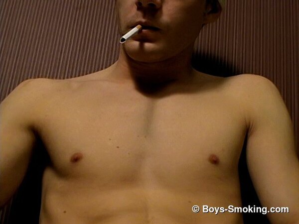 Leo smokes five cigarettes while getting hard