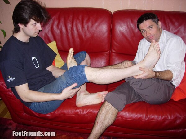 Charlie forces Bo to his knees for foot worship