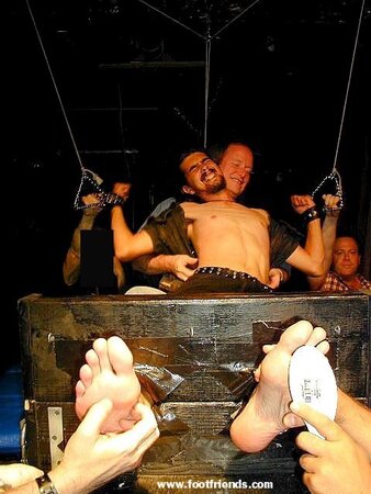 Biker Boy submits to tickling torture for cash