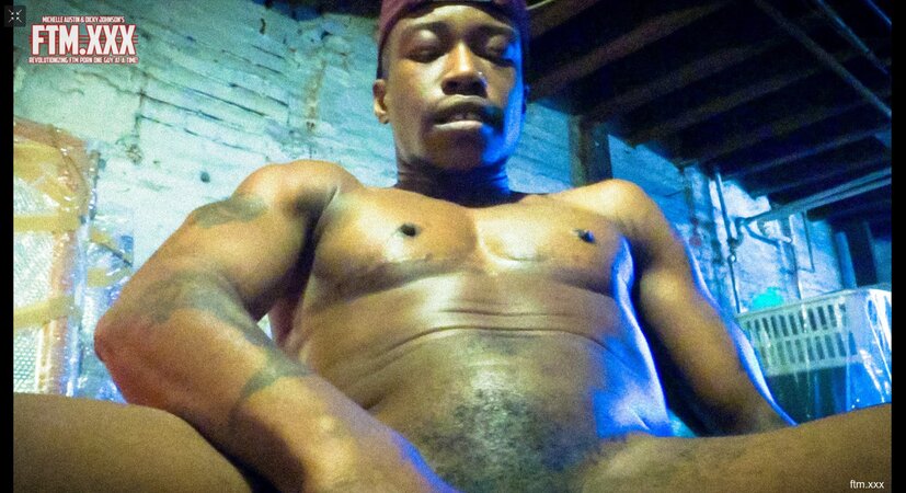 Rude Bwoy erotically posing naked